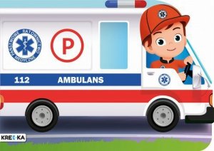 Kolorowanka ambulans książeczka z wykrojnika