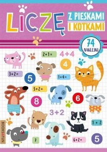 Liczę z pieskami i kotkami z naklejkami