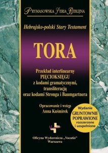 Hebrajsko-polski Stary Testament TORA Przekład interlinearny Pięcioksięgu