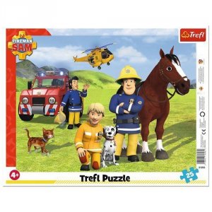 Puzzle ramkowe 25 Strażak Sam Zawsze na straży