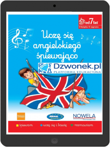 Uczę się angielskiego śpiewająco. Ebook na platformie dzwonek.pl. Kurs języka angielskiego dla dzieci od 7 lat