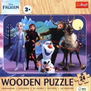 Puzzle drewniane 24 Niesamowita Kraina Lodu