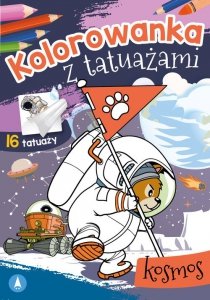 Kolorowanka z tatuażami Kosmos