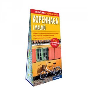 Kopenhaga i Malmö laminowany map&guide 2w1 przewodnik i mapa