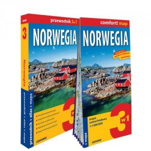 Norwegia 3w1 przewodnik + atlas + mapa