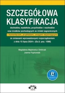 Szczegółowa klasyfikacja dochodów wydatków przychodów i rozchodów oraz środków pochodzących ze źródeł zagranicznych