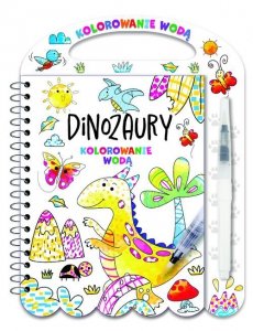 Kolorowanie wodą Dinozaury