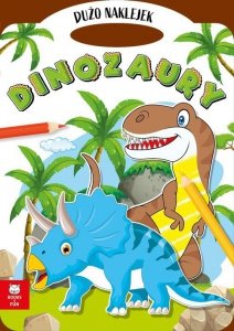 Teczka Dinozaury z podwójnymi naklejkami