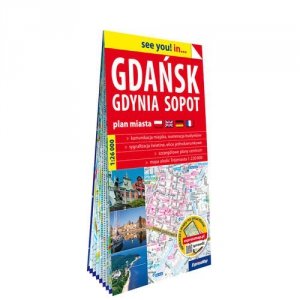 Gdańsk Gdynia Sopot papierowy plan miasta 1:26 000