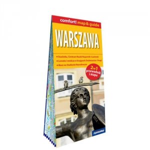 Warszawa; laminowany map&guide (2w1: przewodnik i mapa)