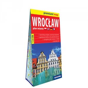 Wrocław; plan miasta w kartonowej oprawie 1:22 500