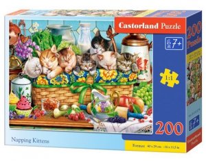 Puzzle 200 Napping Kittens