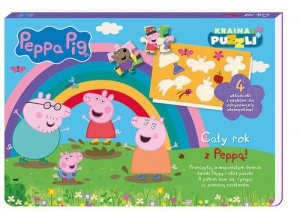 Peppa Pig Kraina puzzli 4 Cały rok z Peppą