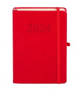 Kalendarz 2024 Memo A5 TDW czerwony