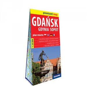 Gdańsk Gdynia Sopot plan miasta w kartonowej oprawie 1:26 000