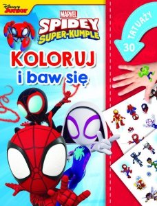 Marvel Spidey i Super-kumple Koloruj i baw się. 30 tatuaży