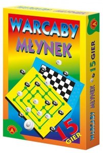 Warcaby Młynek 15 Gier Pudełko