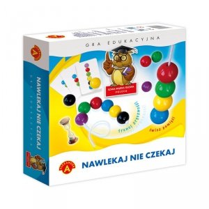 Nawlekaj nie czekaj. Gra logiczna. Od 3 lat. Karton