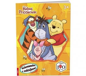 Disney Kubuś i przyjaciele. Kolorowanka z naklejkami