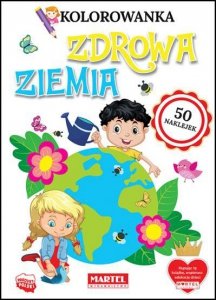 Kolorowanka. Zdrowa ziemia z naklejkami