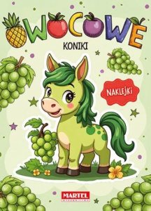 Kolorowanka z naklejkami Owocowe koniki