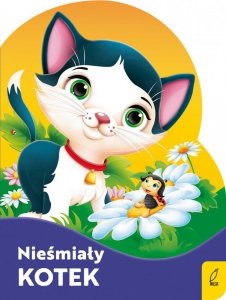 Nieśmiały kotek. Wykrojnik. Wydawnictwo Wilga