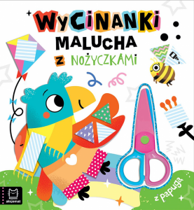 Z papugą. Wycinanki malucha z nożyczkami