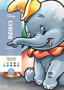 Dzieci. Kolorowanka antystresowa Disney. Zagadkowe rysunki