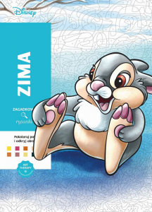 Zima. Kolorowanka antystresowa Disney. Zagadkowe rysunki