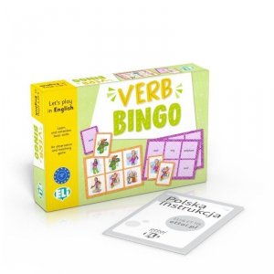 Gra językowa Angielski Verb bingo. Opr. karton