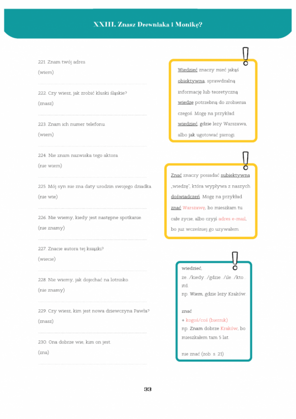 Sama grama. Transformacje zdaniowe - przykładowa strona