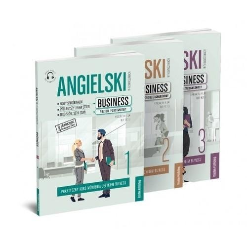 Angielski w tłumaczeniach Business. Komplet książek 1, 2, 3 z nagraniami MP3