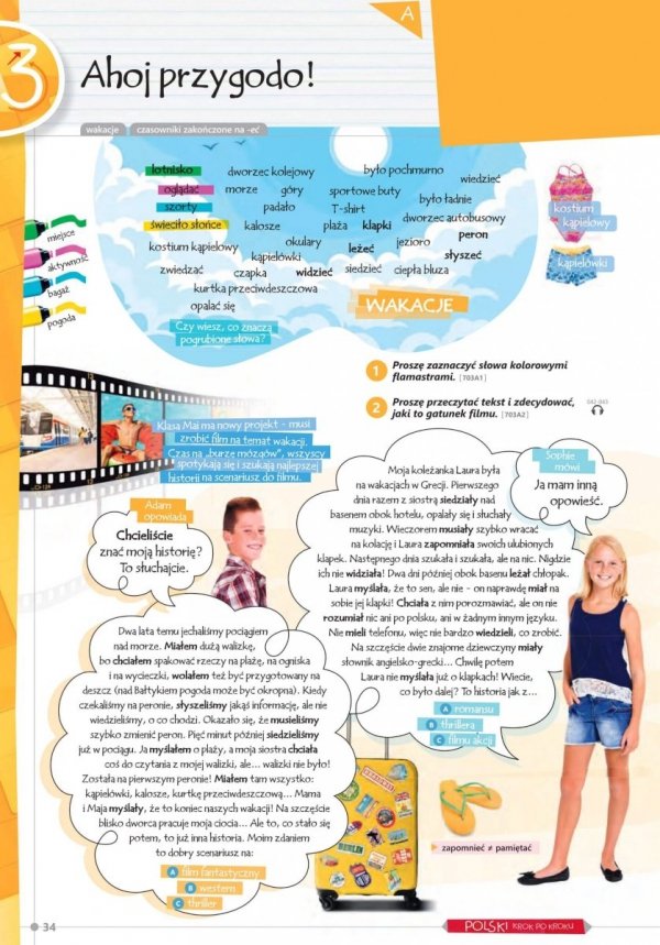 Polski krok po kroku Junior 2. Podręcznik do nauki języka polskiego jako obcego dla dzieci i młodzieży w wieku 10-15 lat