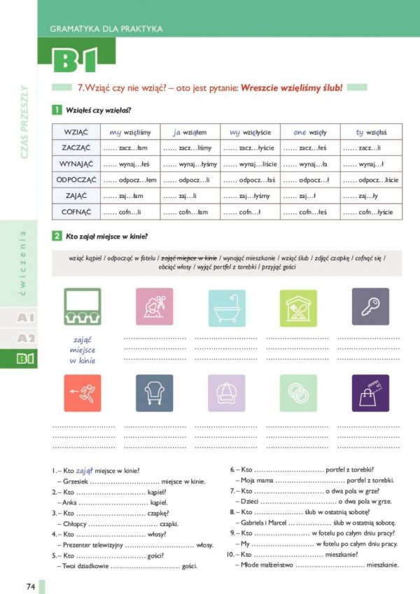 Zestaw Gramatyka dla praktyka 2. Czasownik. Wersja papierowa + flipbook