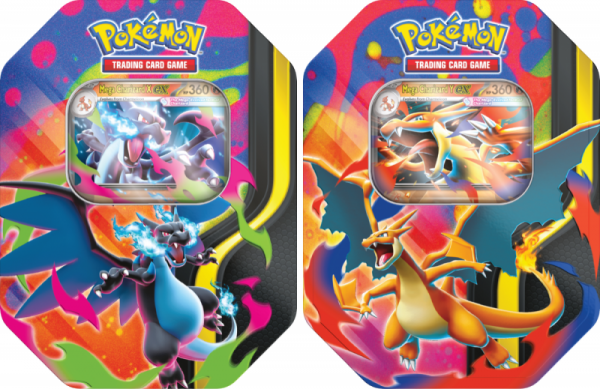 Pokémon TCG. Mega Charizard Tin - Mega Charizard Y ex