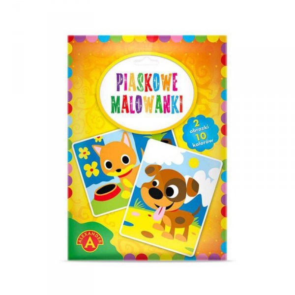 Piaskowe Malowanki Piesek Kotek
