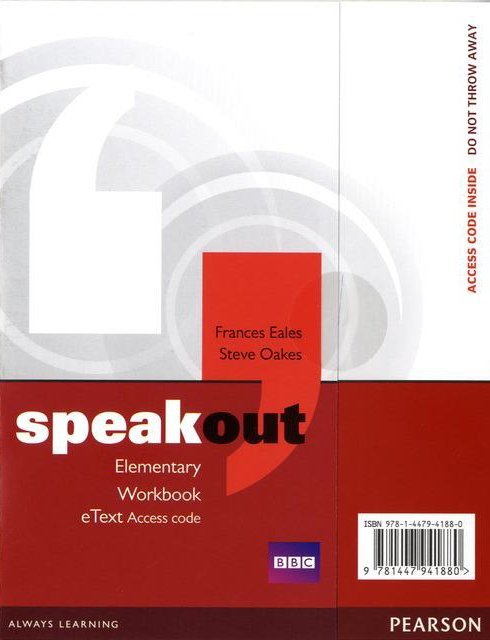 Speakout Elementary Workbook eText Access Card OOP
