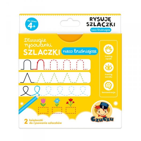 CzuCzu. Dłuuugie rysowanki 4+ Rysuję szlaczki Nieco trudniejsze