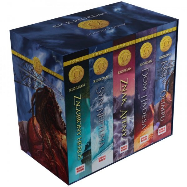 Pakiet Olimpijscy Herosi. Tomy 1-5: Zagubiony heros, Syn Neptuna, Znak Ateny, Dom Hadesa, Krew Olimp