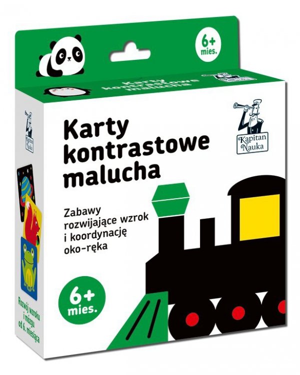 Kapitan Nauka. Karty kontrastowe malucha. 6+ miesięcy