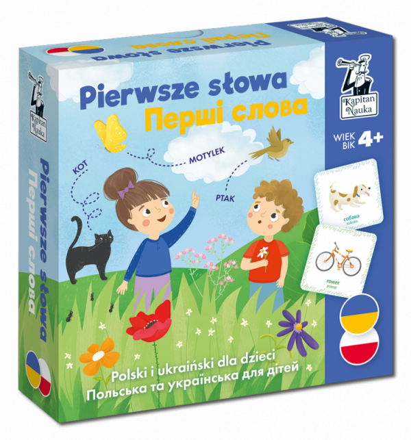 Kapitan Nauka. Pierwsze słowa. Polski i ukraiński dla dzieci 4+
