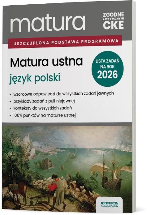 Matura 2026. Język polski. Matura ustna. Zakres podstawowy i rozszerzony