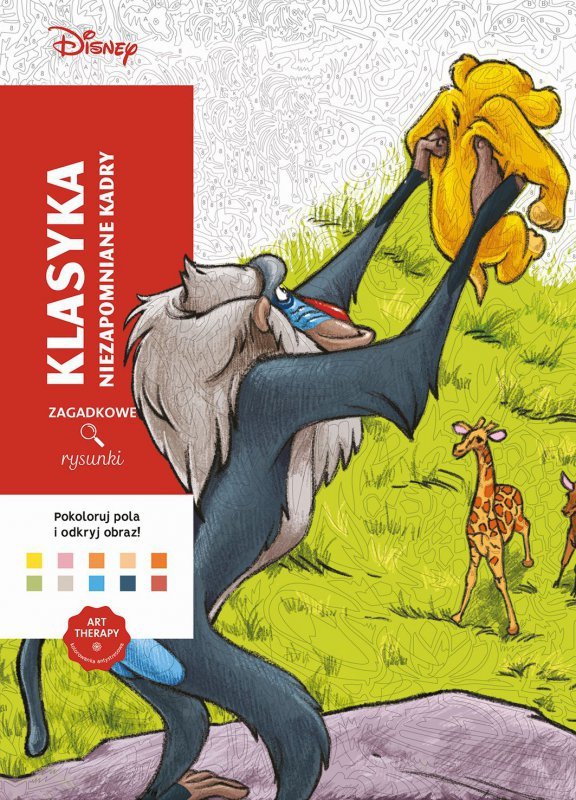 Klasyka. Niezapomniane kadry. Kolorowanka antystresowa Disney. Zagadkowe rysunki