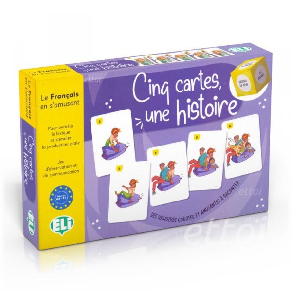 Cinq cartes, une histoire. Gra językowa A2-B1