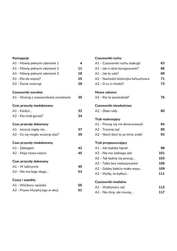 Odkryj Czasownik A1-A2 (EBOOK PDF)