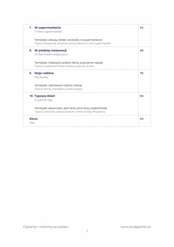 Czytamy i mówimy po polsku (teksty + ćwiczenia; A0/A1) E-BOOK PDF