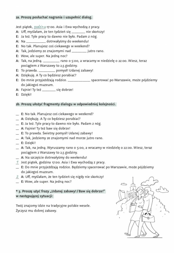 Rozmawiamy po polsku. 100 dialogów z ćwiczeniami. Język polski dla obcokrajowców A1+/A2