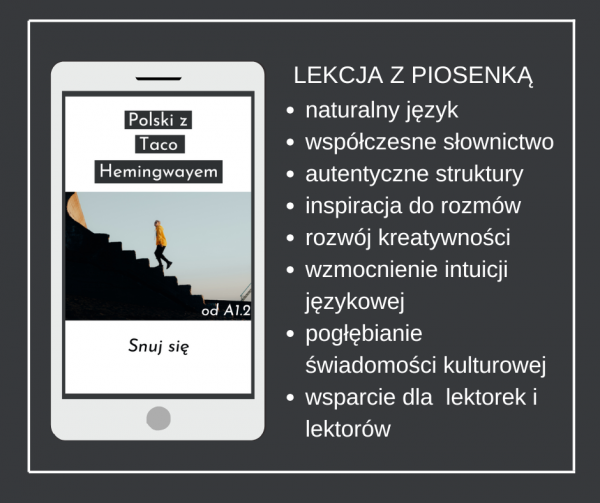 ZESTAW Polski z piosenką: Podsiadło - Sanah - Taco. A1-A2 (E-BOOK PDF)