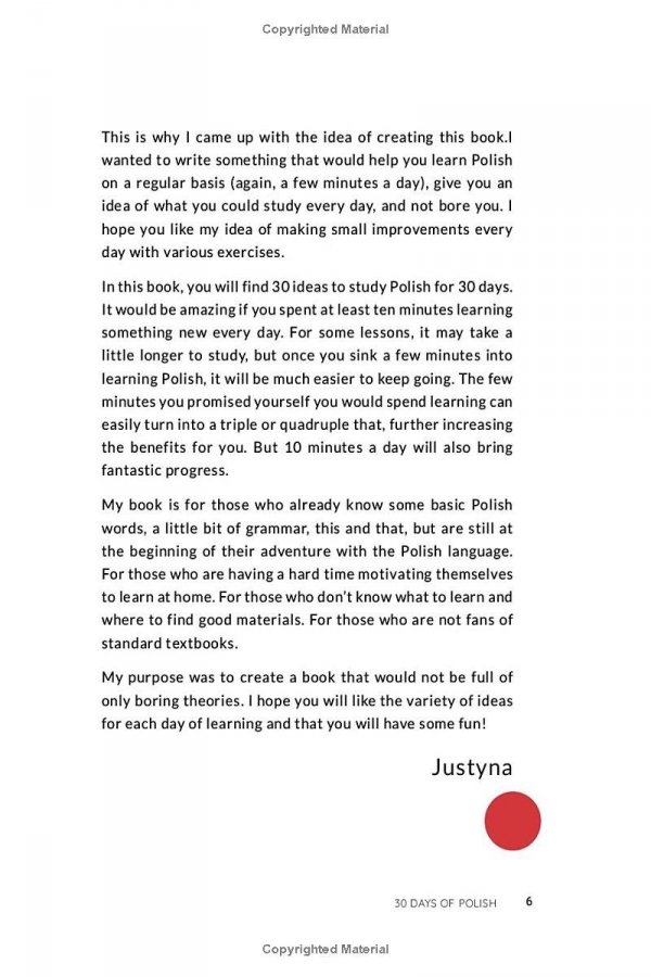 30 Days Of Polish. Create A Habit Of Learning! A1-A2 level