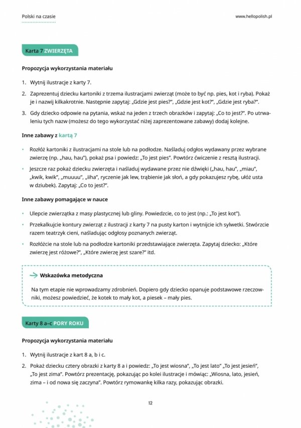 Polski na czasie. Zabawy językiem polskim dla dzieci w wieku przedszkolnym i wczesnoszkolnym